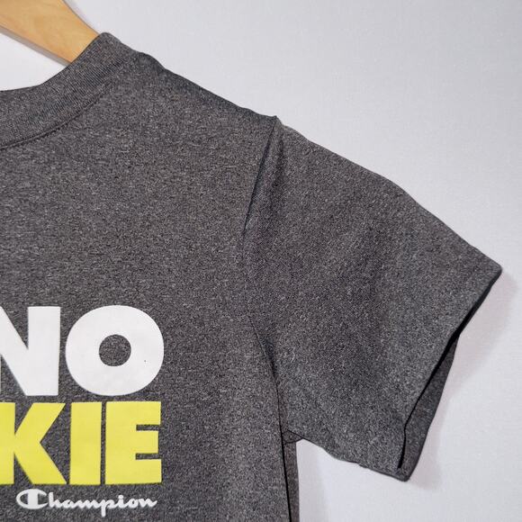 Champion gray ‘I’m No Rookie’ Graphic Tee kids size 5 - Picture 3 of 7